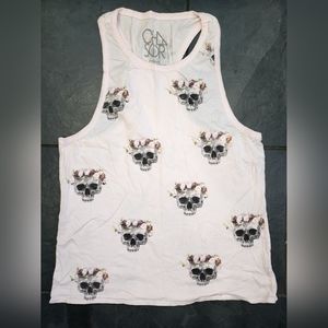 Chaser Racerback Skull Tank (m & s)